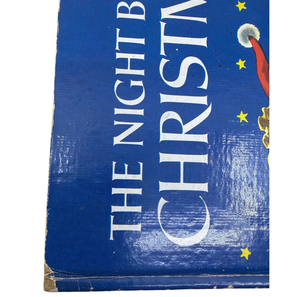 Golden Books The Night Before‎ Christmas Kids OS Blue Fair Vintage 1978 Printing - Picture 8 of 16